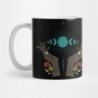 Blue power moon phases Mug